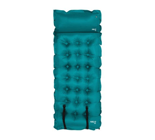 Килимок самонадувний NILS CAMP NC4018, 188 х 66 х 3,5 см - бірюзовий