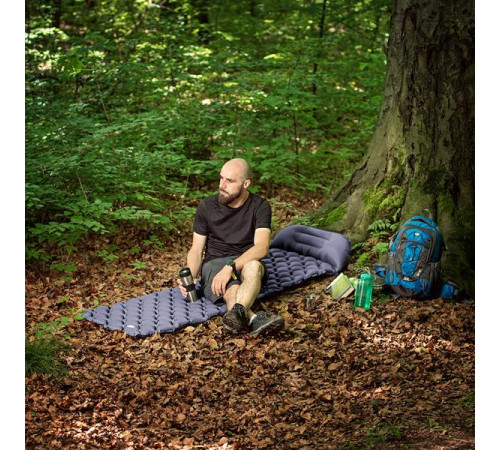 Килимок з насосом NILS CAMP NC4006, 190 х 58 х 5 см - сірий Килимок з насосом NILS CAMP NC4006, 190 х 58 х 5 см - сірий