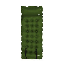 Килимок самонадувний NILS CAMP NC4018, 188 х 66 х 3,5 см - темно-зелений