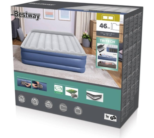 Матрац надувний Bestway Tritech Queen 203 x 152 x 46 см