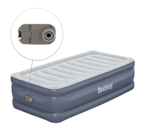 Materac dmuchany 191x97x51 cm z wbudowaną pompką elektryczną Bestway 6713G