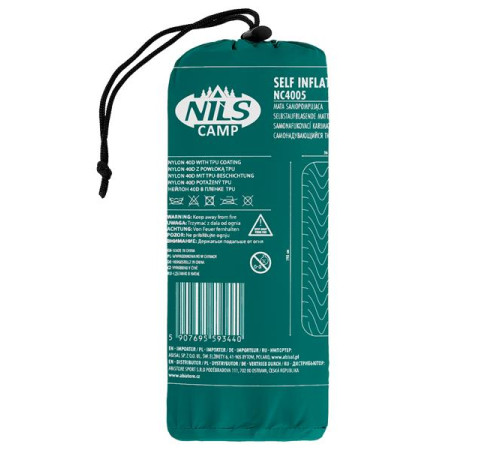 Килимок туристичний NILS CAMP NC4005, 193 х 56 х 5,5 см - темно-зелений Килимок туристичний NILS CAMP NC4005, 193 х 56 х 5,5 см - темно-зелений
