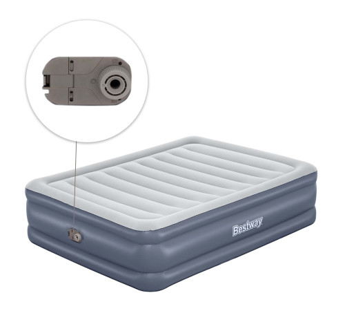 Materac dmuchany 203x152x51 cm z wbudowany pompką elektryczną Bestway 6713I