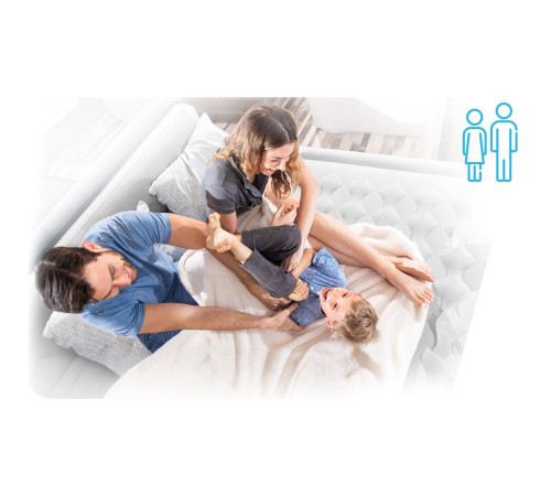 Матрац надувний Intex 64012 191x137x22 см синій Матрац надувний Intex 64012 191x137x22 см синій