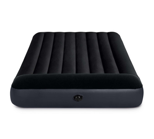 Матрац надувний Intex 64142 191x137x25 см чорний + насос Матрац надувний Intex 64142 191x137x25 см чорний + насос
