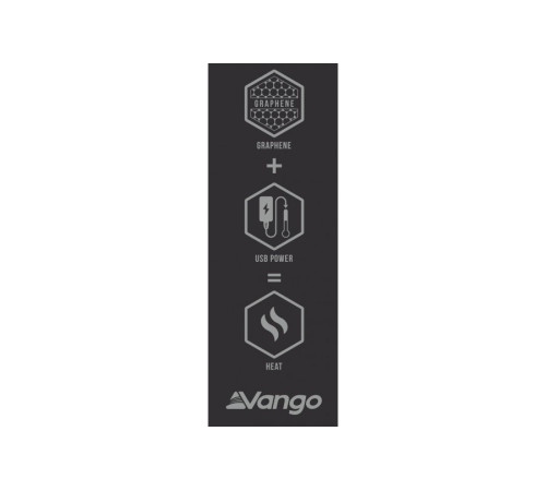 Килимок нагрівальний Vango Radiate Heat Mat, 60 х 40 см - чорний