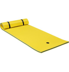 Килимок плаваючий Costway Foam 220 x 90 x 4 см - жовтий