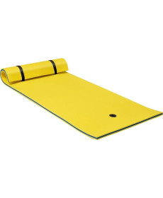 Килимок плаваючий Costway Foam 220 x 90 x 4 см - жовтий