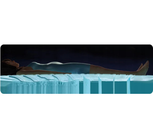 Матрац надувний INTEX 64755 з насосм 203 x 183 x 25 см, синій