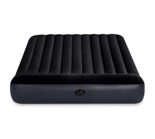 Матрац надувний INTEX 64144 з насосм 203 x 183 x 25 см, чорний