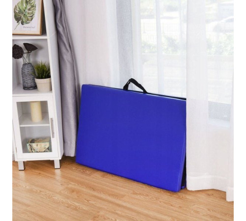 Гімнастичний матрац Costway 2 предметів SP37323BL 180 см x 60 см x 4 см синій Гімнастичний матрац Costway 2 предметів SP37323BL 180 см x 60 см x 4 см синій