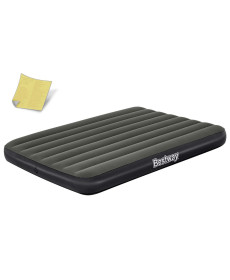 Матрац надувний Bestway 6713M 191x137 см, чорно-сірий