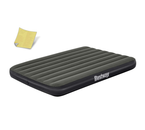 Матрац надувний Bestway 6713M 191x137 см, чорно-сірий