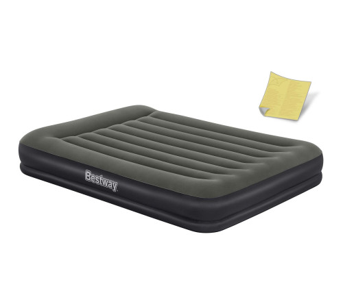 Матрац надувний Bestway 67699 203x152 см, чорно-сірий