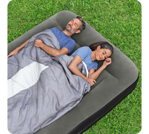 Матрац надувний Bestway 67699 203x152 см, чорно-сірий