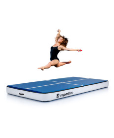 Килимок надувний гімнастичний inSPORTline Aircase 280x140 см, синьо-білий