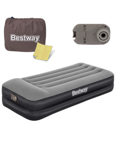 Матрац надувний Bestway 67401 з насосом 191x97x46 см