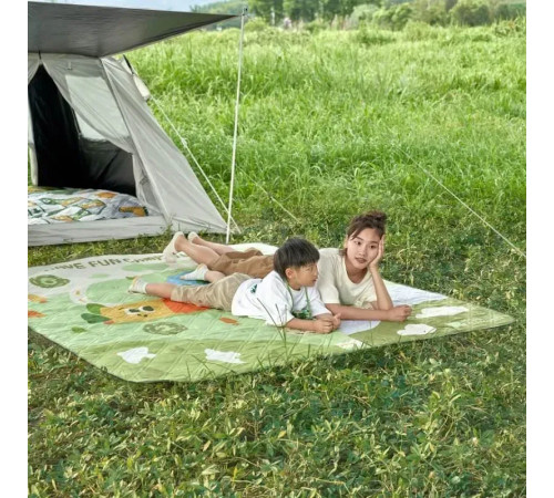 Килимок для пікніка Mobi Garden Camp NX23663021 200 х 200 см, зелений Килимок для пікніка Mobi Garden Camp NX23663021 200 х 200 см, зелений