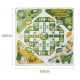 Килимок для пікніка Mobi Garden Camp NX23663021 200 х 200 см, зелений