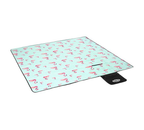 Покривало для пікніка NILS CAMP NC8005 FLAMINGO 200x200 см - бірюзово-рожевий Покривало для пікніка NILS CAMP NC8005 FLAMINGO 200x200 см - бірюзово-рожевий