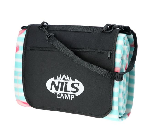 Покривало для пікніка NILS CAMP NC8005 FLAMINGO 200x200 см - бірюзово-рожевий Покривало для пікніка NILS CAMP NC8005 FLAMINGO 200x200 см - бірюзово-рожевий
