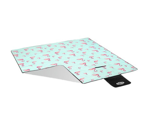 Покривало для пікніка NILS CAMP NC8005 FLAMINGO 200x200 см - бірюзово-рожевий Покривало для пікніка NILS CAMP NC8005 FLAMINGO 200x200 см - бірюзово-рожевий