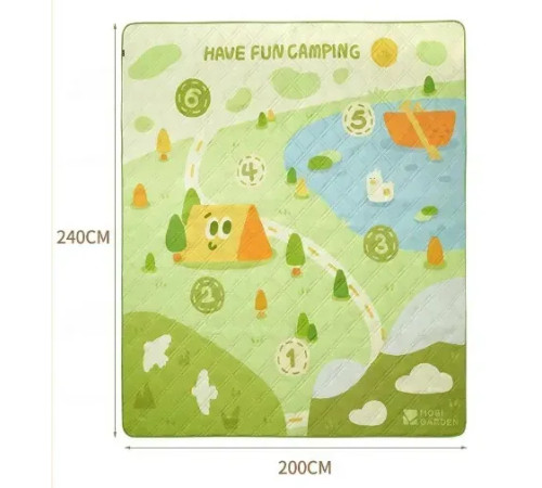 Килимок для пікніка Mobi Garden Fun Picnic NX23663025 240 х 200 см, зелений Килимок для пікніка Mobi Garden Fun Picnic NX23663025 240 х 200 см, зелений