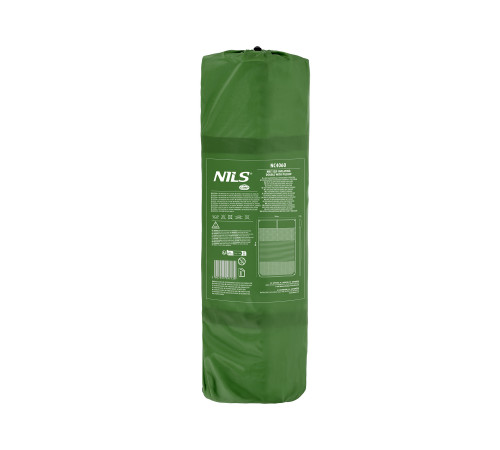 Матрац туристичний з вбудованим насосом NILS CAMP NC4402 190 х 63 х 10 см, зелений
