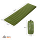 Матрац туристичний з вбудованим насосом NILS CAMP NC4402 190 х 63 х 10 см, зелений
