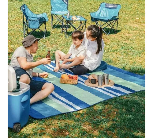 Килимок для пікніка Mobi Garden Ultrasound Picnic EX19663003 200 х 180 см, жовто-оранжевий Килимок для пікніка Mobi Garden Ultrasound Picnic EX19663003 200 х 180 см, жовто-оранжевий