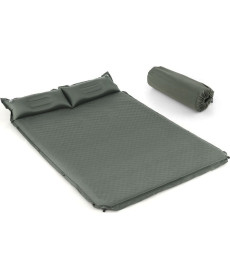Матрац самонадувний Costway 2-місний 131 x 187 x 4 см - сірий