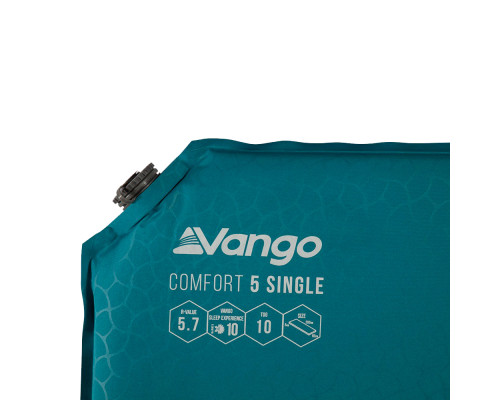 Килимок самонадувний Vango Comfort 5 Single Bondi синій (SMQCOMFORB36A11)