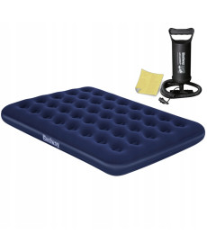 Матрац надувний з насосом Bestway 67002-62002 191 х 137 х 22 см, синій
