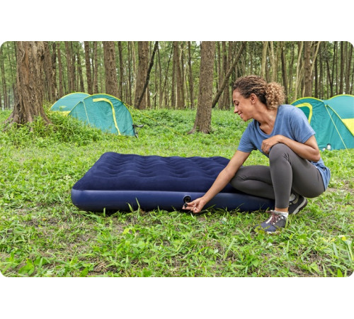 Матрац надувний з насосом Bestway 67002-62002 191 х 137 х 22 см, синій