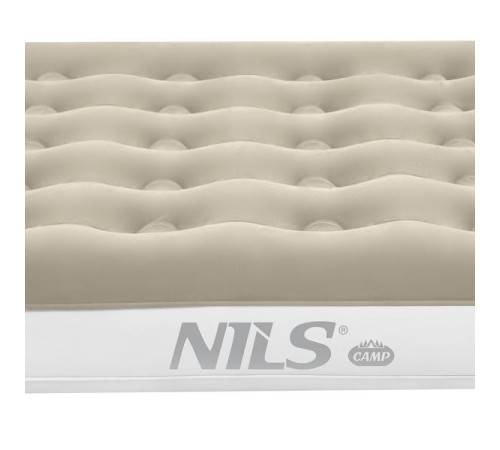 Матрац надувний двомісний NILS CAMP NC2802 191 х 137 х 22 см, бежевий