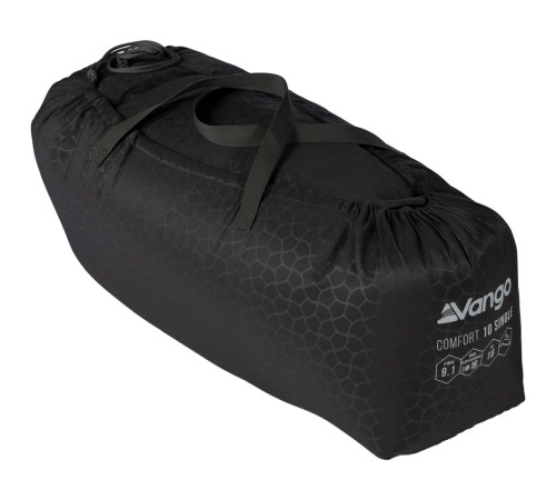 Килимок самонадувний Vango Comfort 10 Single Shadow 200 x 60 x 10 см - чорний Килимок самонадувний Vango Comfort 10 Single Shadow 200 x 60 x 10 см - чорний