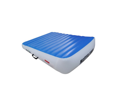 Мат похилий надувний MASTERJUMP 180 x 120 x 20-65 см - синьо-білий Мат похилий надувний MASTERJUMP 180 x 120 x 20-65 см - синьо-білий
