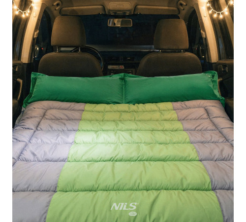 Матрац самонадувний автомобільний NILS CAMP NC4401 188 x 132 x 5 см, зелений