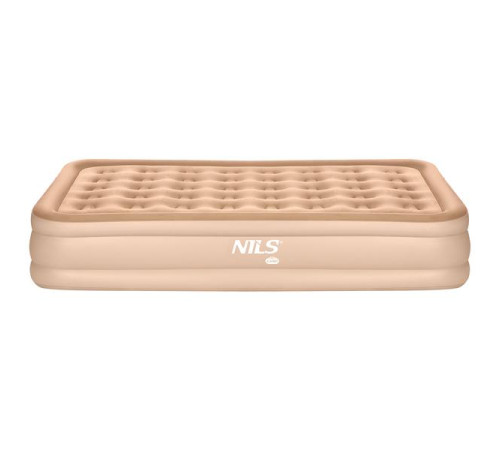 Матрац надувний двомісний NILS CAMP NC2808 з електронасосом 200 х 145 х 35, бежевий