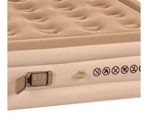 Матрац надувний двомісний NILS CAMP NC2808 з електронасосом 200 х 145 х 35, бежевий