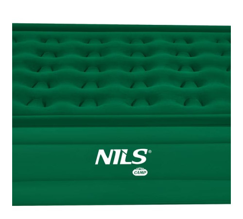 Матрац надувний двомісний NILS CAMP NC2808 з електронасосом 200 х 145 х 35, зелений