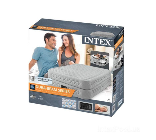 Матрац надувний INTEX 64488 191x99x51 см, сірий Матрац надувний INTEX 64488 191x99x51 см, сірий
