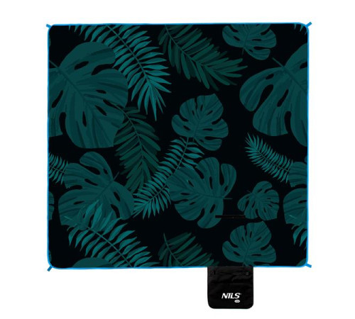 Килимок для пікніка NILS CAMP NC2222 200 х 200 см, чорно-зелений