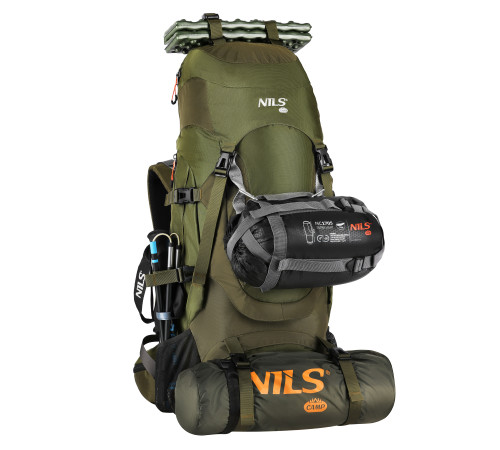 Рюкзак туристичний NILS CAMP NC1994 RAMSVIK 60 л, хакі