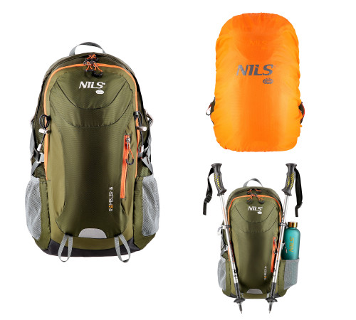 Рюкзак туристичний Nils Camp NC1917 Rambler 40 л, хакі