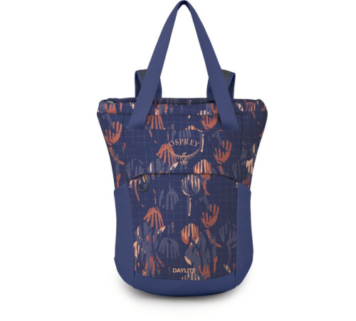 Рюкзак Osprey Daylite Tote Pack wild blossom print/alkaline - O/S - синій