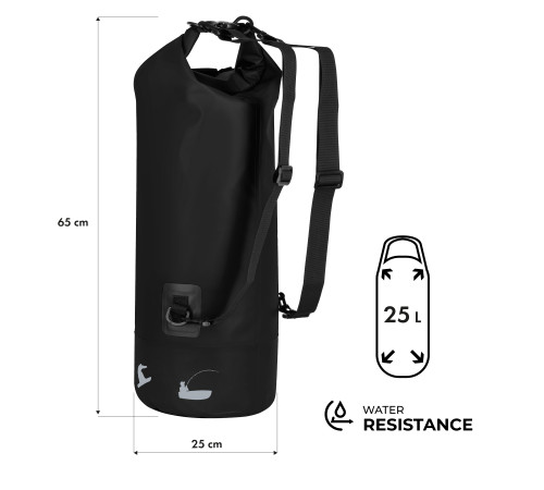 Герморюкзак NILS CAMP NC17108 25 л, чорний