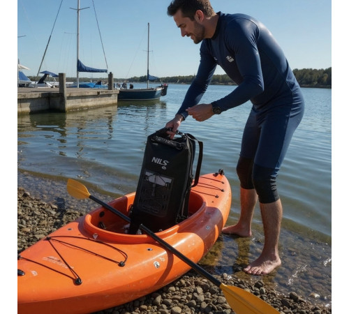 Герморюкзак NILS CAMP NC17108 25 л, чорний