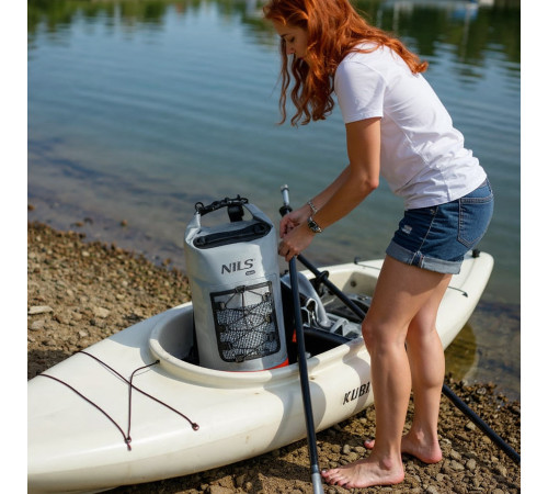 Герморюкзак NILS CAMP NC17108 25 л, сіро-помаранчевий