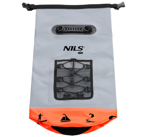 Герморюкзак NILS CAMP NC17108 25 л, сіро-помаранчевий